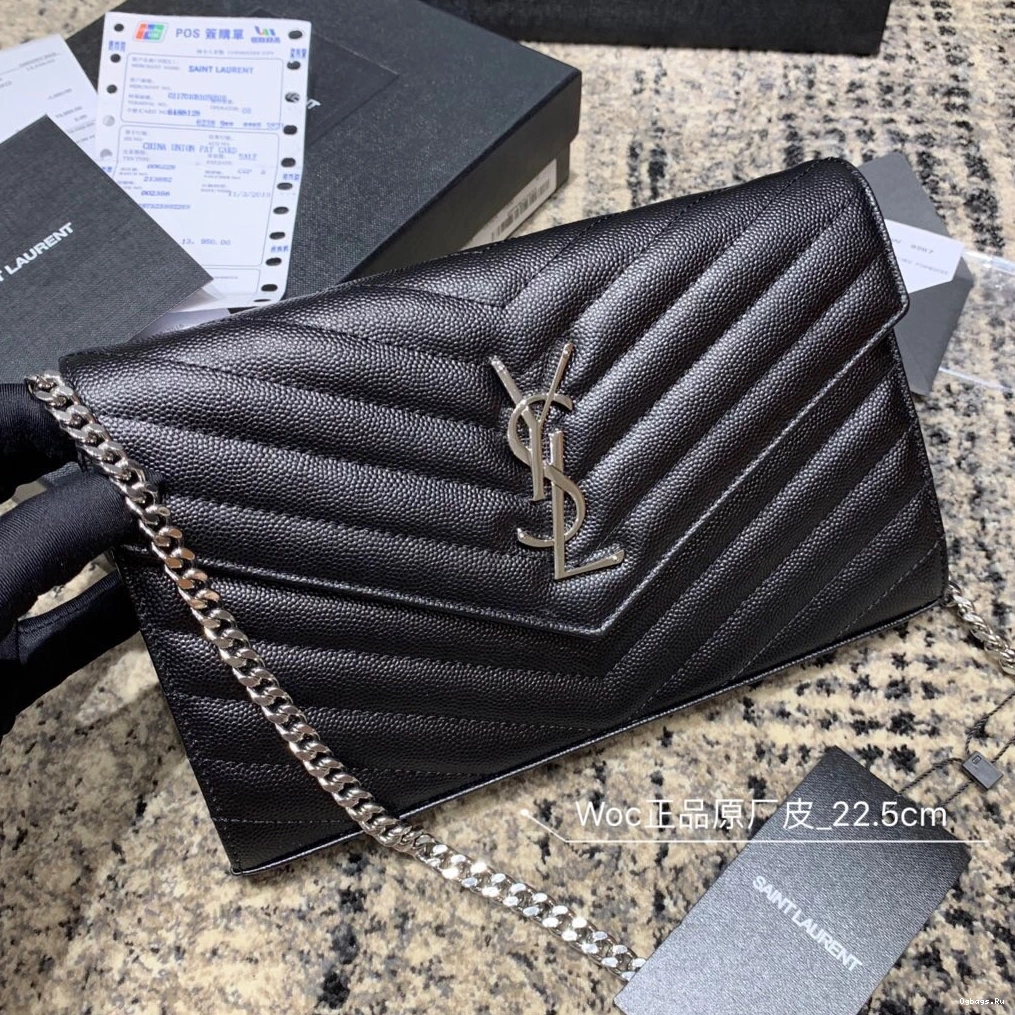 MATELASSÉ CASSANDRE WALLET YSL CHAIN 0730